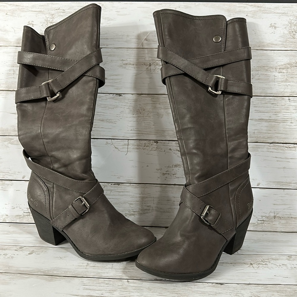Blowfish Grey high boots with heel Size 9 women